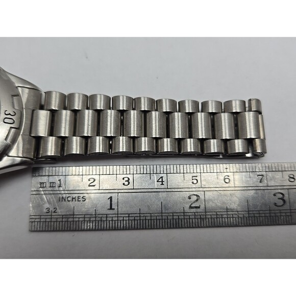 NFL Raiders Working Mens Watch By Game Time Silver Tone NEW BATTERY Working - Picture 9 of 11